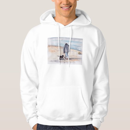 Het lopen van de hond - 05 hoodie (Voorkant)