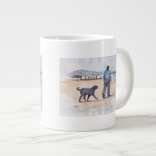het lopen van de hond - 07 grote koffiekop (Voorkant rechts)