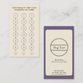 Het Lopen van de hond Visitekaartje Klantenkaartje (Voorkant / Achterkant)