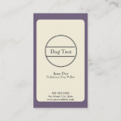 Het Lopen van de hond Visitekaartje Klantenkaartje (Achterkant)