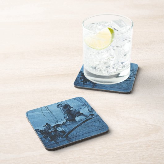 Het lopen van de Plank Onderzetter (Rechterzijde)