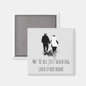 Het lopen van Elk ander Inspirerend Citaat van het Magneet (Voorkant / Achterkant)