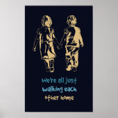 Het lopen van Elk ander Inspirerend Citaat van het Poster (Voorkant)