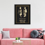 Het lopen van elkaar het Inspirerend Citaat van he Canvas Afdruk (Insitu (Woonkamer))