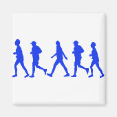 Het lopen van het Jogging Walking Magneet (Voorkant)