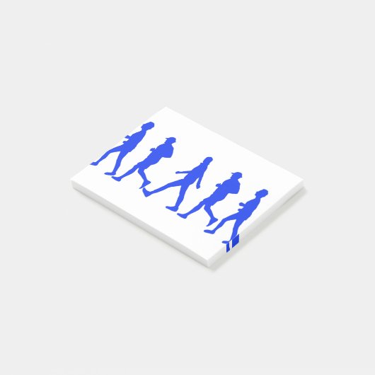 Het lopen van het Jogging Walking Post-it® Notes (Schuin)