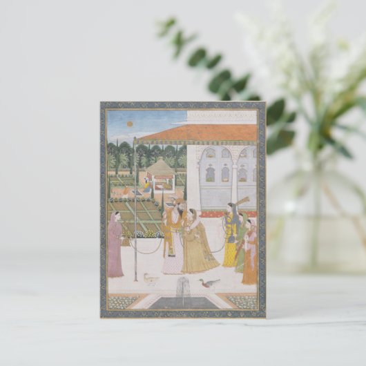 Het Lopen van het Paar Briefkaart (Staand voorkant)