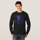 Het lopen van het slepen hartslag voor looppas Jog T-shirt (Voorkant volledig)