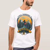 Het lopen van het spoor is vrijheid, het Lopen cit T-shirt (Voorkant)