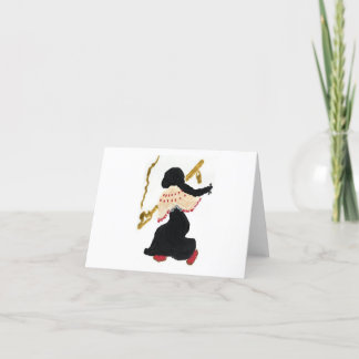 Het lopen van het Wenskaart van de Weg Bedankkaart