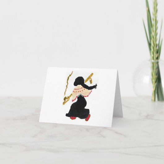 Het lopen van het Wenskaart van de Weg Bedankkaart (Voorkant)