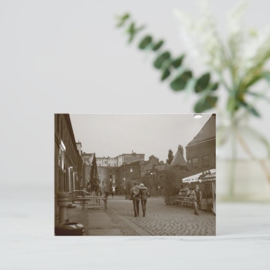 Het lopen van minnaars briefkaart (Staand voorkant)