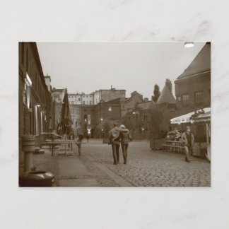 Het lopen van minnaars briefkaart