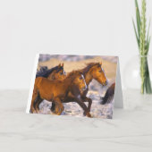 Het lopen van paarden kaart (Achterkant)