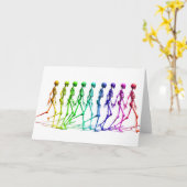 Het lopen van skeletten kaart (Gele Bloem)