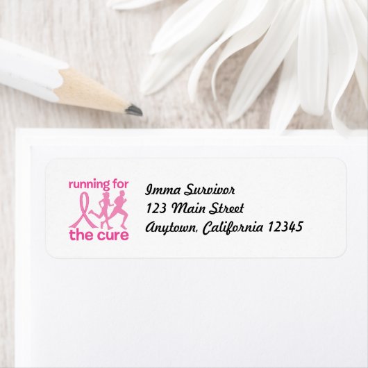 Het lopen voor de kuur etiket (Insitu)