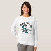 Het lopen voor een zuivere Cervicale Kanker T-shirt (Voorkant volledig)