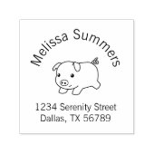 Het lopende Adres van de Varkenshaar van de Varken Zelfinktende Stempel (Design)