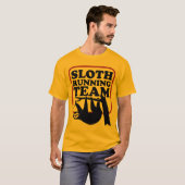 Het Lopende Team van de luiaard T-shirt (Voorkant volledig)