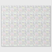 Het lopende thema die papier verpakt - één mile te (Vlak)