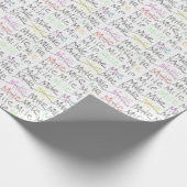 Het lopende thema die papier verpakt - één mile te (Hoek)