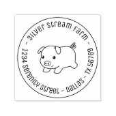 Het lopende Van Bedrijfs Varkens Adres 1 Zelfinktende Stempel (Design)