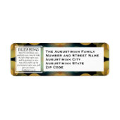 HET LORD BLOEK U Aantallen 6 die zegelen Etiket (Voorkant)