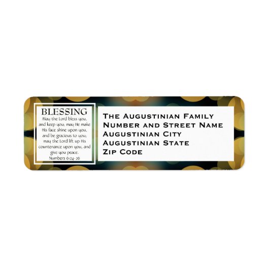 HET LORD BLOEK U Aantallen 6 die zegelen Etiket (Voorkant)