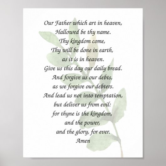 Het lordgebed poster (Voorkant)