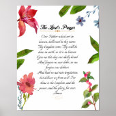 Het Lord's Prayer Waterverf Wall Art Poster (Voorkant)