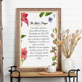 Het Lord's Prayer Waterverf Wall Art Poster