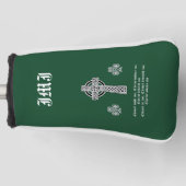 Het Lorica-gebed van Sint-Patrick (kort) Golfheadcover (Voorkant)