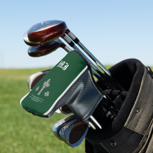 Het Lorica-gebed van Sint-Patrick (kort) Golfheadcover (Insitu)