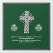 Het Lorica-gebed van Sint Patrick (kort) Raamsticker (Vel)