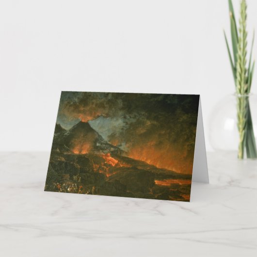Het Losbarsten van de Vesuvius Kaart (Voorkant)