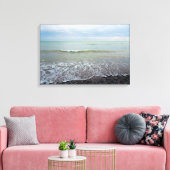 Het losmaken van de Beach Landscape Waves en Blue  Canvas Afdruk (Insitu (Woonkamer))