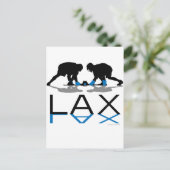 Het LOSSE Blauw van de Jongens van de lacrosse Briefkaart (Staand voorkant)