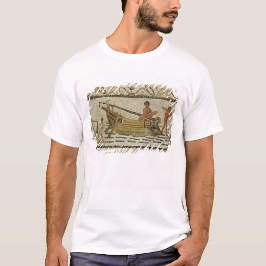 Het lossen van een schip t-shirt (Voorkant)