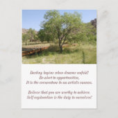 Het lot begint… Wenskaart Briefkaart (Voorkant)