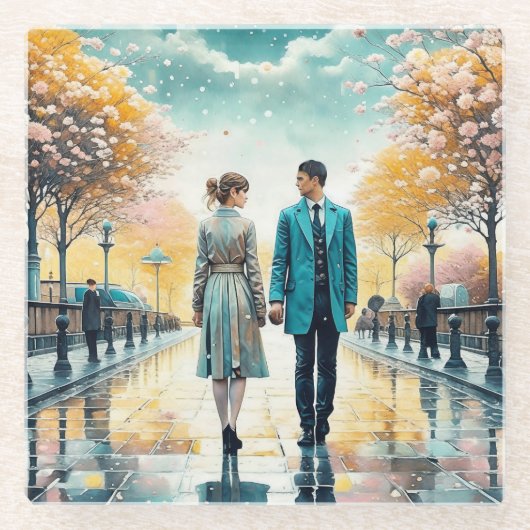 Het lot bracht ons samen glazen onderzetter (Voorkant)