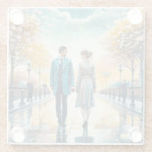 Het lot bracht ons samen glazen onderzetter (Achterkant)