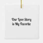 Het lot bracht ons samen keramisch ornament (Achterkant)