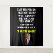 HET LOT FLUistert aan PRESIDENT TRUMP Wandkleed (Voorkant)