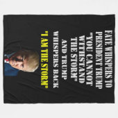 HET LOT FLUISTERT NAAR PRESIDENT TRUMP FLEECE DEKEN (Voorkant (Horizontaal))