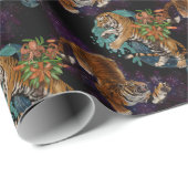 Het lot in het Stars Tigers Pattern Cadeaupapier (Rol Hoek)