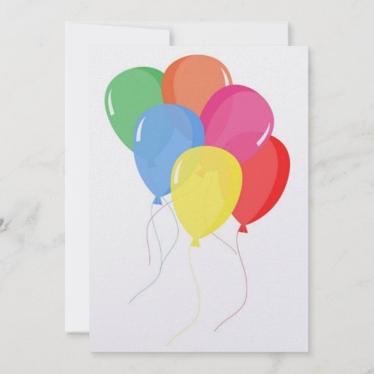 Het Lot Savvy van het Patroon van de Ballons van Kaart (Achterkant)