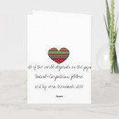 Het lot van de Wereld Feestdagen Kaart (Achterkant)