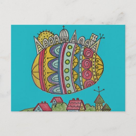 Het lot van de World Ukraine Folk Art Briefkaart (Voorkant)