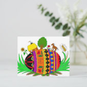 Het lot van de World Ukraine Folk Art Briefkaart (Staand voorkant)