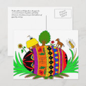 Het lot van de World Ukraine Folk Art Briefkaart (Voorkant / Achterkant)